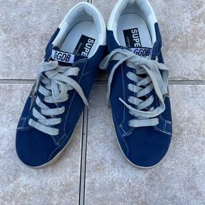 Golden Goose
Women's Blue Navy Suede Superstar Sneakers